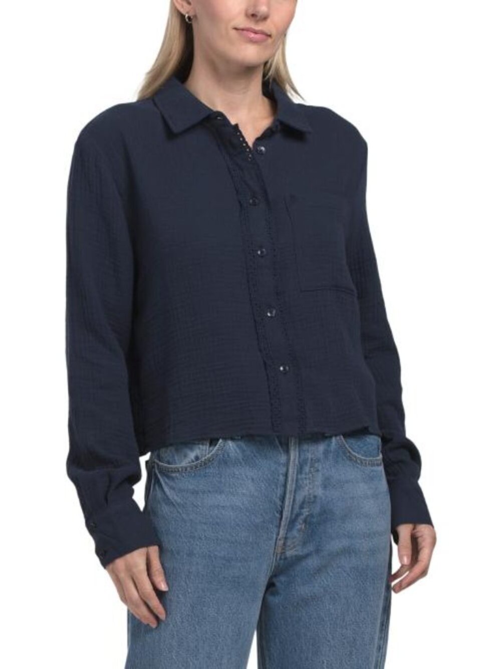 ELLEN TRACY Gauze Blouse - Picture 1 of 4